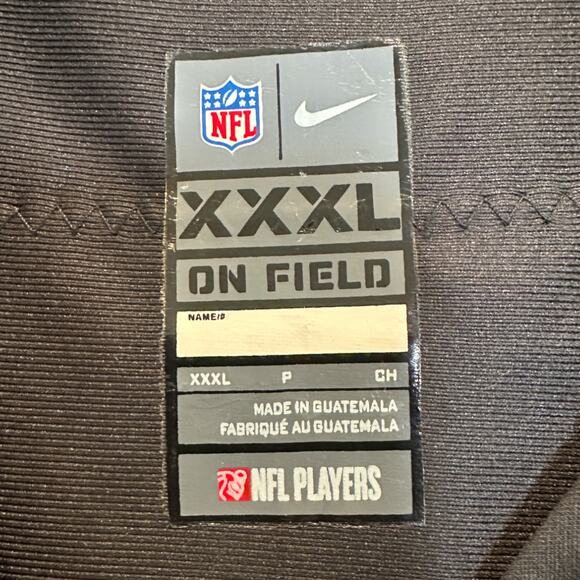 NFL x Nike Las Vegas Raiders Derek Carr #4 On Field Black Jersey Size XXXL - Picture 10 of 10